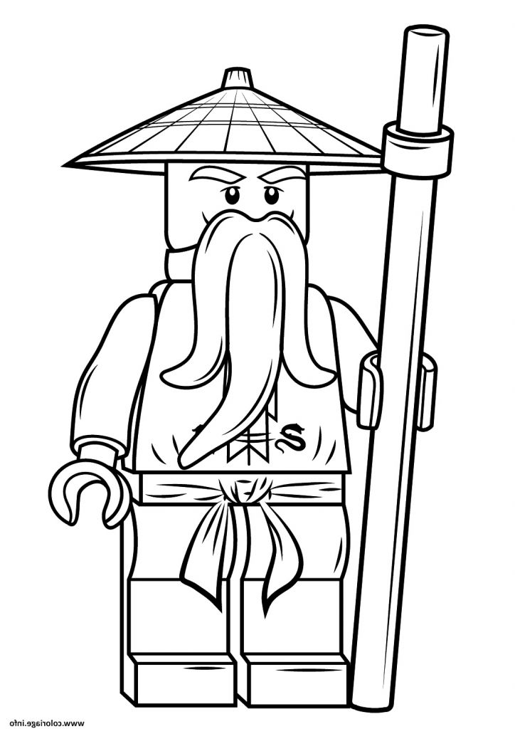 Dessin A Colorier Ninjago Cool Photos Coloriage Lego Ninjago Sensei Wu