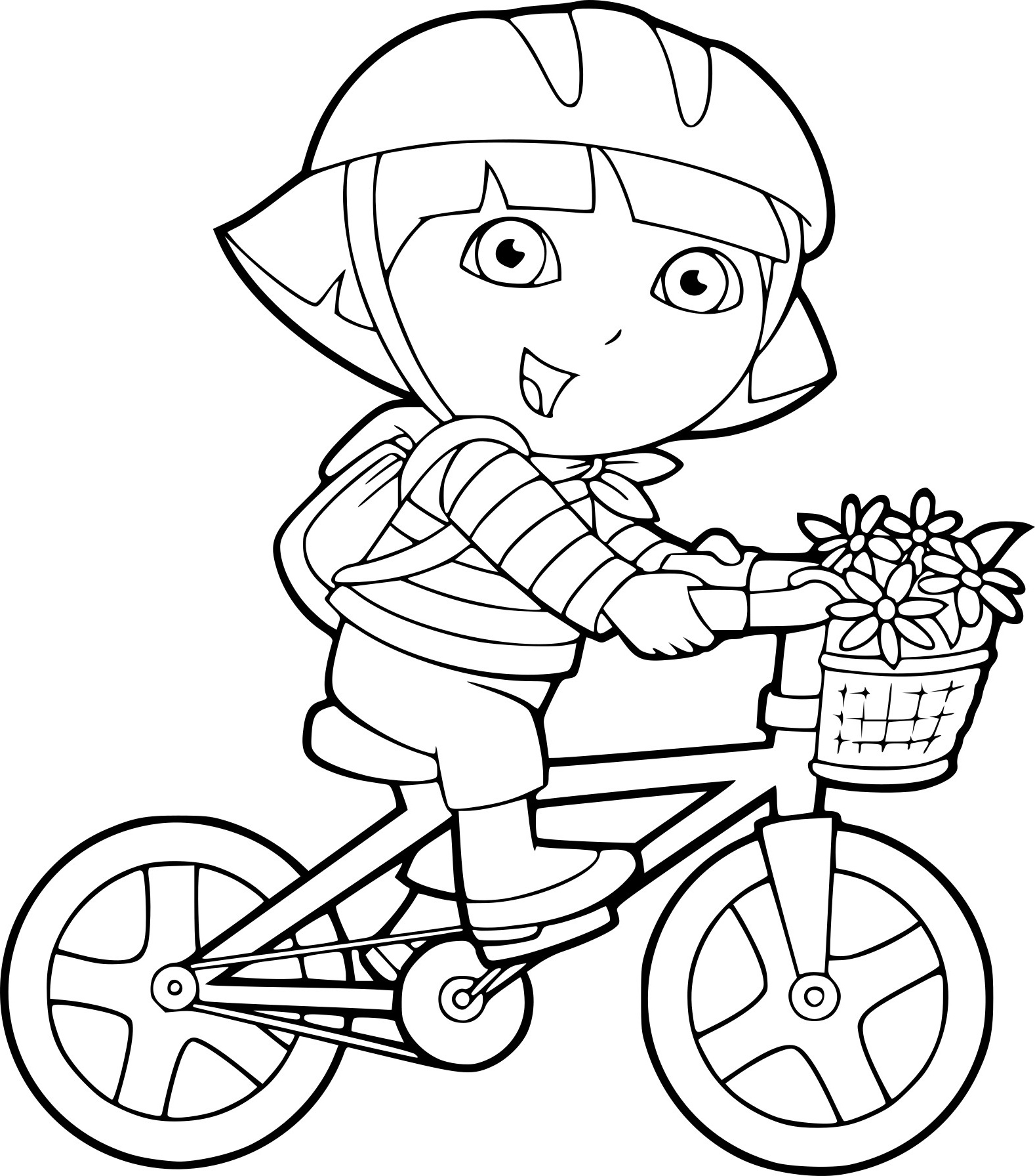 Dessin A Imprimer Dora Luxe Collection Coloriage Dora En Vélo à Imprimer Sur Coloriages Fo
