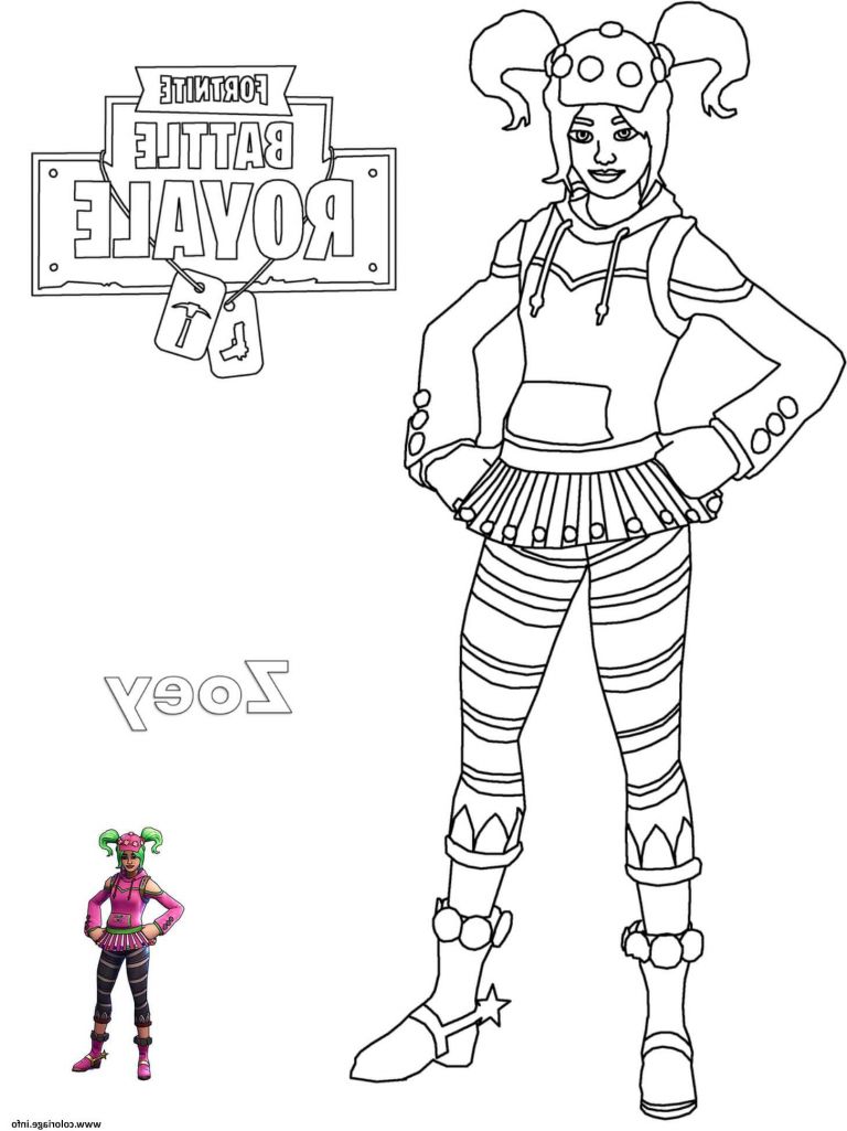 Dessin A Imprimer fortnite Skin Bestof Photos Coloriage Zoey fortnite ...