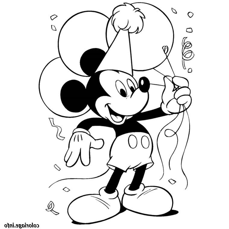 Dessin A Imprimer Mickey Élégant Galerie Coloriage Mickey Anniversaire Dessin
