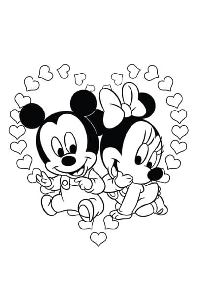 Dessin A Imprimer Mickey Élégant Photos Coloriage Minnie Et Mickey