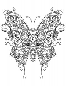 Dessin à Imprimer Papillon Bestof Images Coloriage Papillon Très Difficile à Imprimer