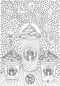 Dessin Adulte Cool Image Coloriage Starbucks