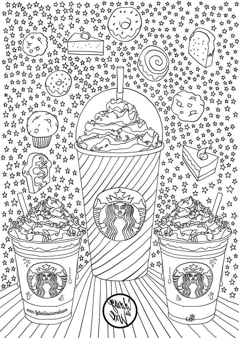 Dessin Adulte Cool Image Coloriage Starbucks