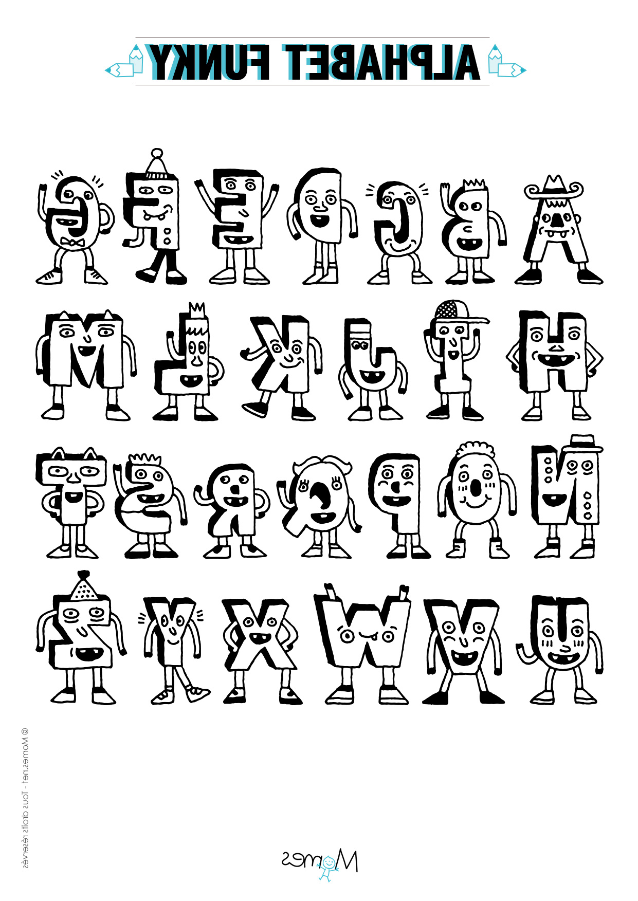 Dessin Alphabet Élégant Collection Coloriage Alphabet Rigolo Momes