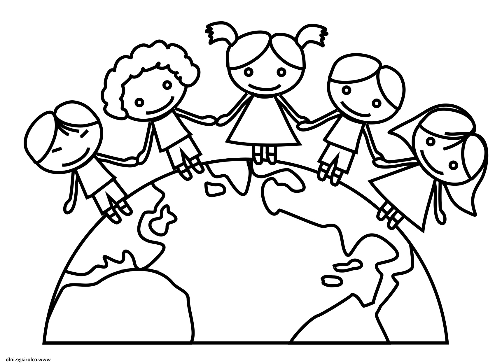 Dessin Animaux Enfant Inspirant Images Coloriage Jour De La Terre Maternelle Ecole Enfants