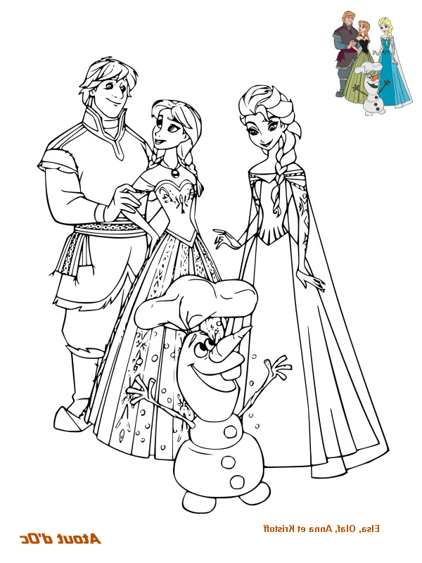 Dessin Anna Beau Image Coloriages Frozen atout Disney