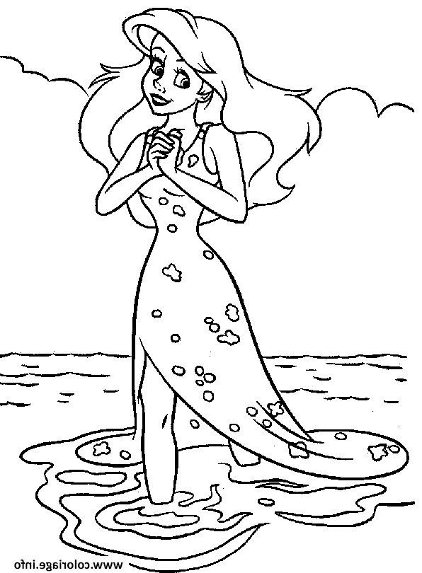 Dessin Ariel à Imprimer Beau Galerie Coloriage Princesse Ariel La Petite Sirene Dessin à