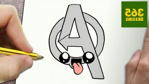 Dessin Avenger Nouveau Images E Disegnare Captain America Logo Kawaii Passo Dopo
