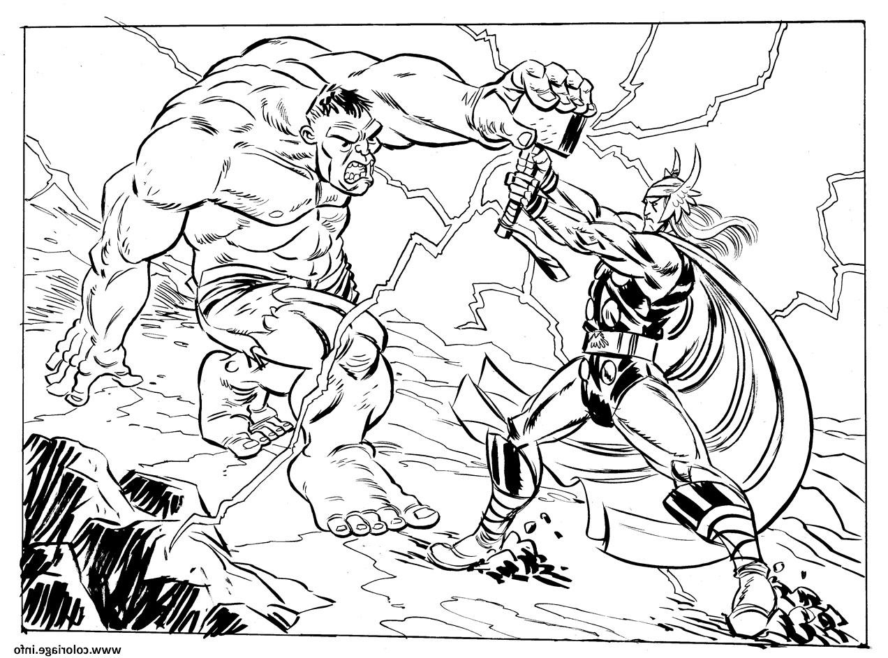 Dessin Avenger Unique Galerie Coloriage Avengers Thor Vs Hulk Dessin