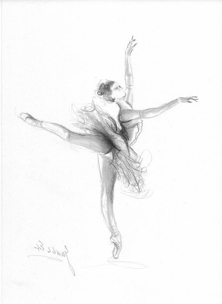 Dessin Ballerina Luxe Image Impression De Ballerine Ballerine Croquis Impression Du