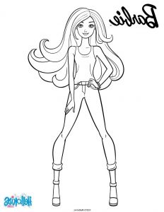 Dessin Barbie Beau Photos Barbie In Tank top and Leggings Coloring Pages Hellokids