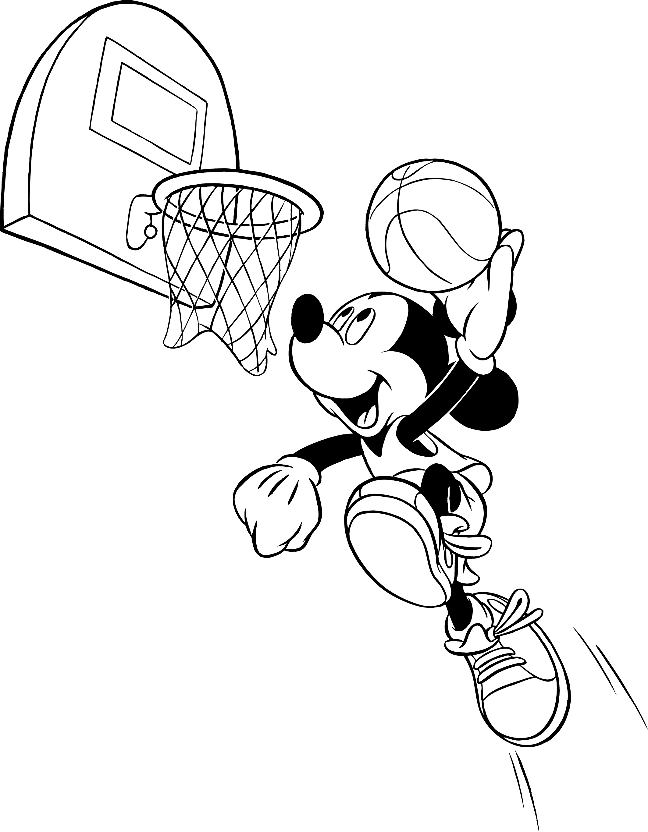 Dessin Basketball Nouveau Photos Coloriage Mickey Basket