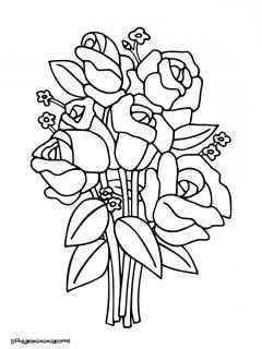 Dessin Bouquet De Roses Cool Collection Dessin A Imprimer Bouquet De Roses