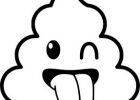 Dessin Caca Bestof Collection Sticker Emoji Caca Cool 57x60cm
