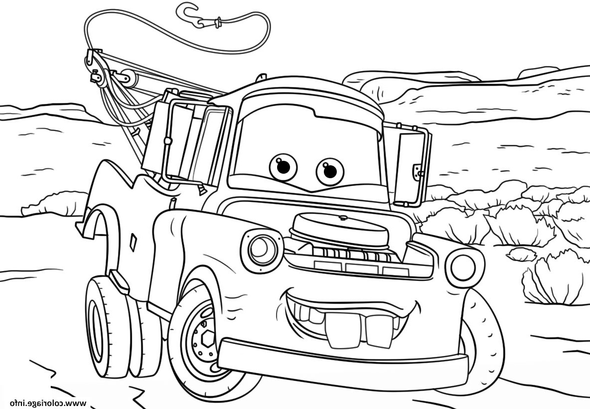 Dessin Cars 3 Beau Photographie Coloriage tow Mater From Cars 3 Disney Dessin