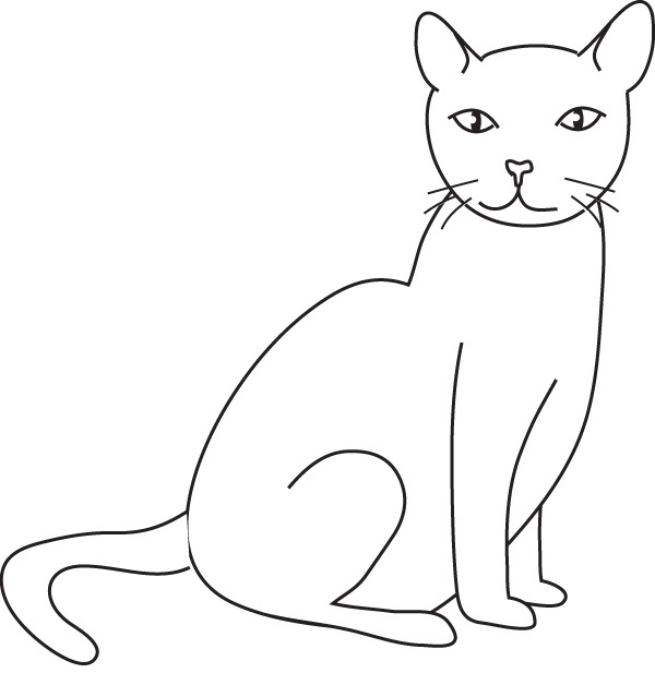 Dessin Chat Simple Luxe Photos Coloriage Chat