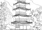 Dessin Chine Luxe Photos Adullte Temple Chinois Chine asie Coloriages