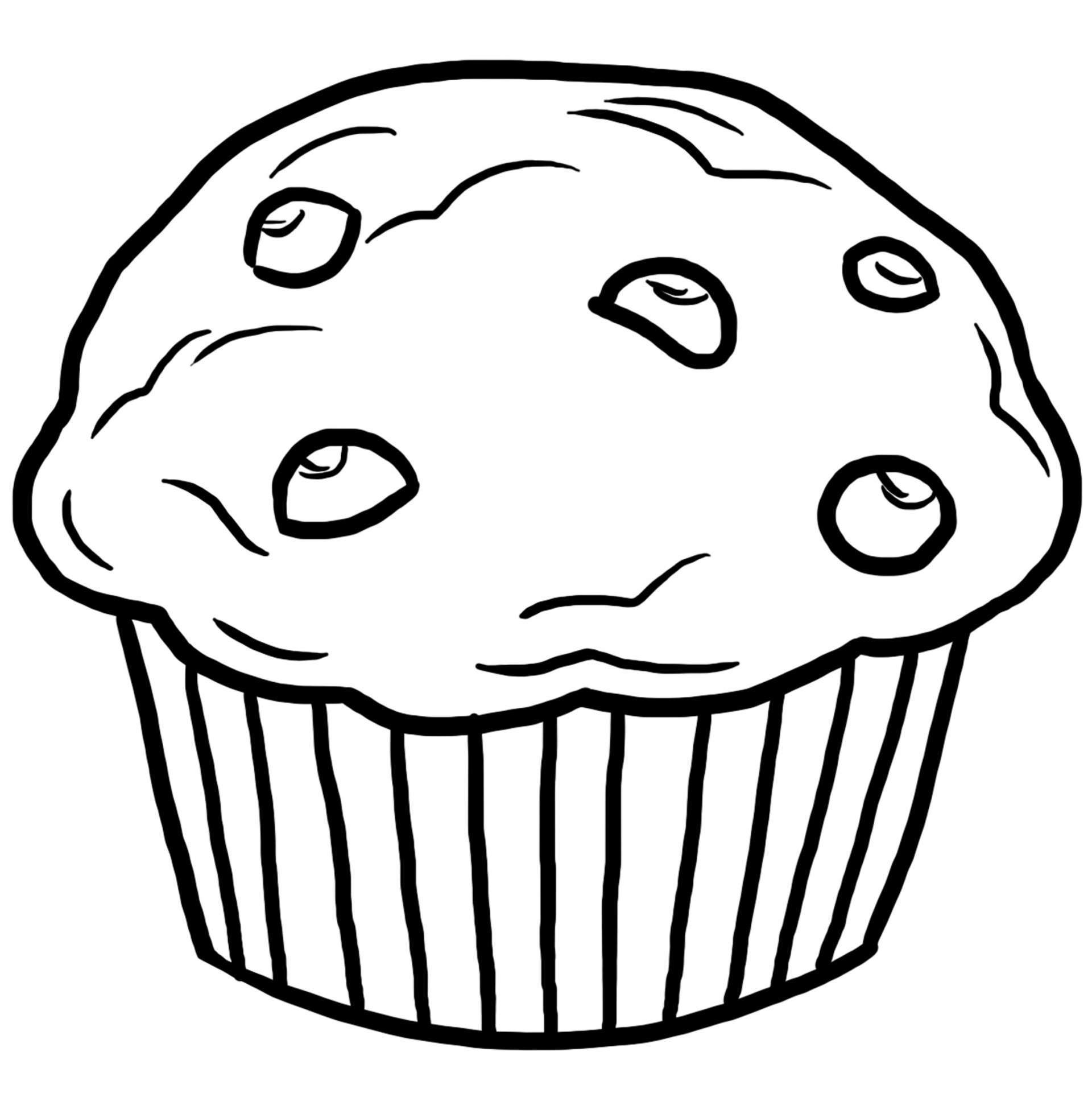 Dessin Cupcake Facile Unique Photos Coloriage Des Aliments Muffin