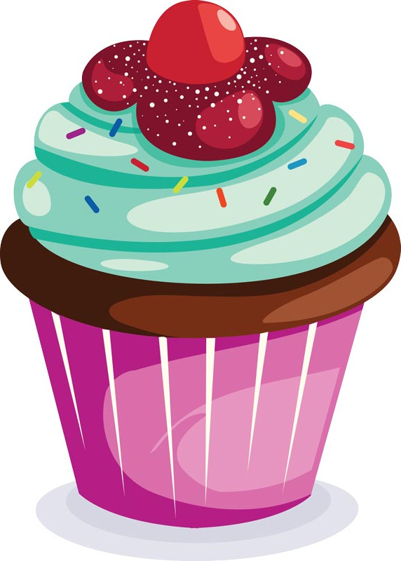 Dessin Cupcake Vintage Cool Galerie Delicious Cupcakes with Sprinkles Vector