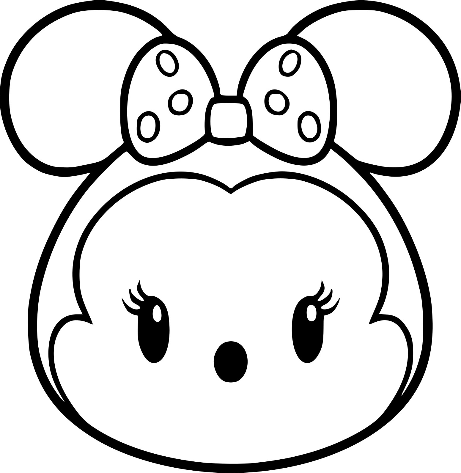 Dessin Cute Disney Nouveau Galerie Coloriage Tsum Tsum Minnie à Imprimer