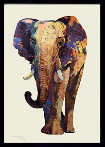 Dessin D&amp;#039;éléphant Nouveau Photographie Mémoire D éléphant 3d Art Collage Image Inde Afrique Mural