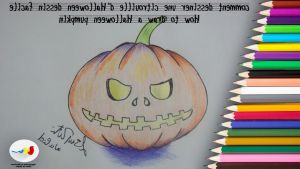 Dessin D&amp;#039;halloween A Imprimer Beau Image Une Illustration D Un Dessin Animé Citrouille D Halloween