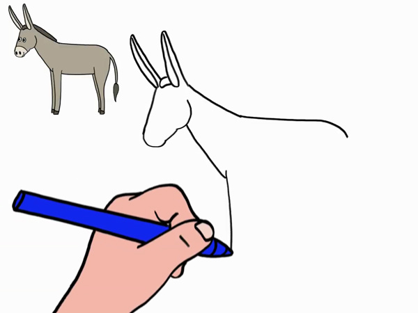 Dessin D&amp;#039;un âne Inspirant Photos Apprendre à Dessiner Un âne En 3 étapes