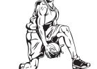 Dessin De Basketteur Élégant Galerie Coloriage D’un Basketteur Allant Au Dunk Durant Les Jeux