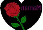 Dessin De Coeur Avec Une Rose Beau Collection Un Coloriage De Fete Des Meres Réalisé Par Sandy