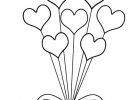Dessin De Coeur Avec Une Rose Beau Stock Coloriage Ballons En formes De Coeurs Dessin Gratuit à