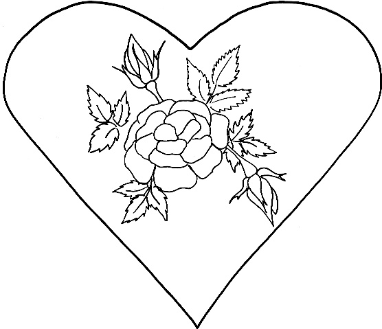 Dessin De Coeur Avec Une Rose Élégant Stock Dessin De Coeurs Avec Une Rose