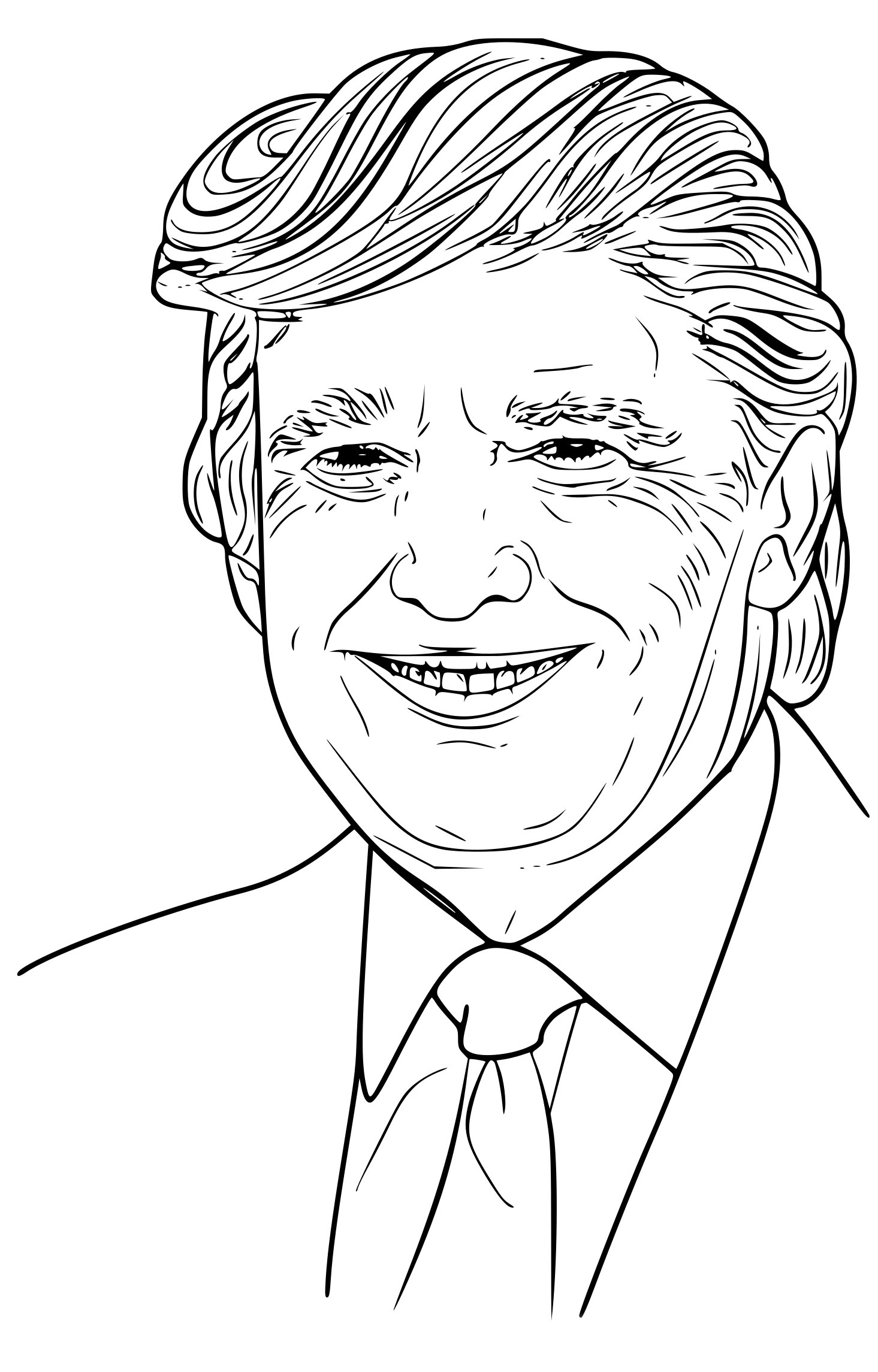 Dessin De Donald Inspirant Photos Coloriage Donald Trump à Imprimer