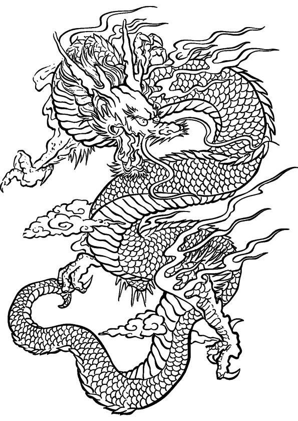 Dessin De Dragon Chinois Élégant Galerie Coloriage Dragon Chinois à Imprimer