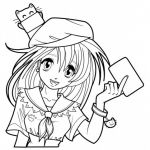 Coloriage De Fille Kawaii Nouveau Photos Coloriage Manga à