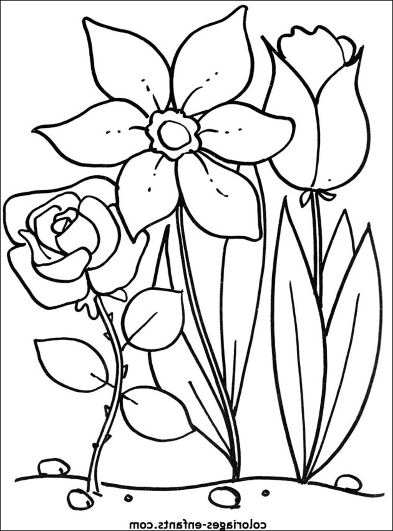 Dessin De Fleurs Gratuit Unique Images 115 Dessins De Coloriage Fleur à Imprimer