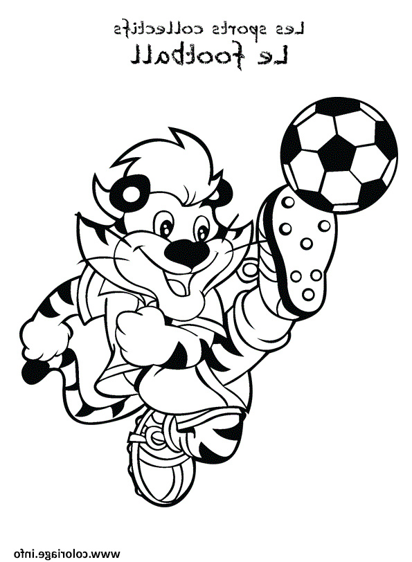 Dessin De Foot A Colorier Inspirant Images Coloriage Footballeur Foot Sport Collectif Football 7 Lion