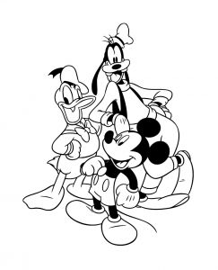 Dessin De Mickey Nouveau Photos Mickey Donald Dingo Coloriage Mickey Et Ses Amis