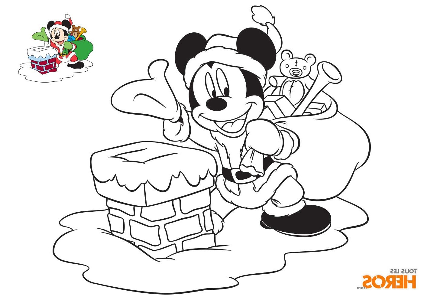 Dessin De Minnie Et Mickey Beau Photos Coloriages Mickey Et Minnie Spécial Noël Gratuits Sur Le