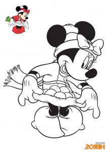 Dessin De Minnie Et Mickey Bestof Stock Coloriages Mickey Et Minnie Spécial Noël Gratuits Sur Le