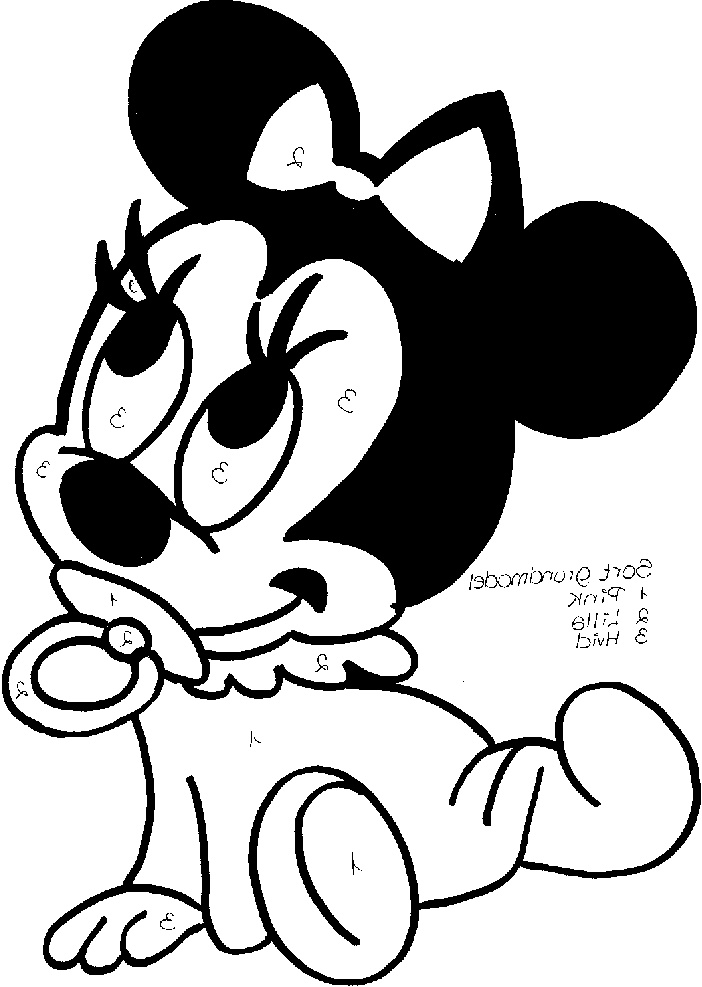 Dessin Disney Bebe Nouveau Photos Coloriages à Imprimer Minnie Mouse Numéro