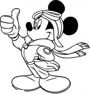 Dessin Disney Mickey Cool Stock Coloriage Mickey Aviateur à Imprimer