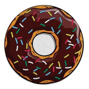 Dessin Donuts Impressionnant Photographie Round Donut Beach towel Round towel Co