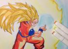 Dessin Dragon Ball Super Goku Élégant Photographie Drawing Goku Super Saiyan 3 Kamehameha De Dragon Ball Z