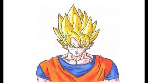 Dessin Dragon Ball Super Goku Élégant Stock O Desenhar O Goku Super Saiyajin De Dragon Ball Z Ssj1