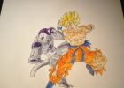 Dessin Dragon Ball Z Freezer Bestof Photos Speed Drawing Goku Vs Freezer Part 2 2 100 Subscribers