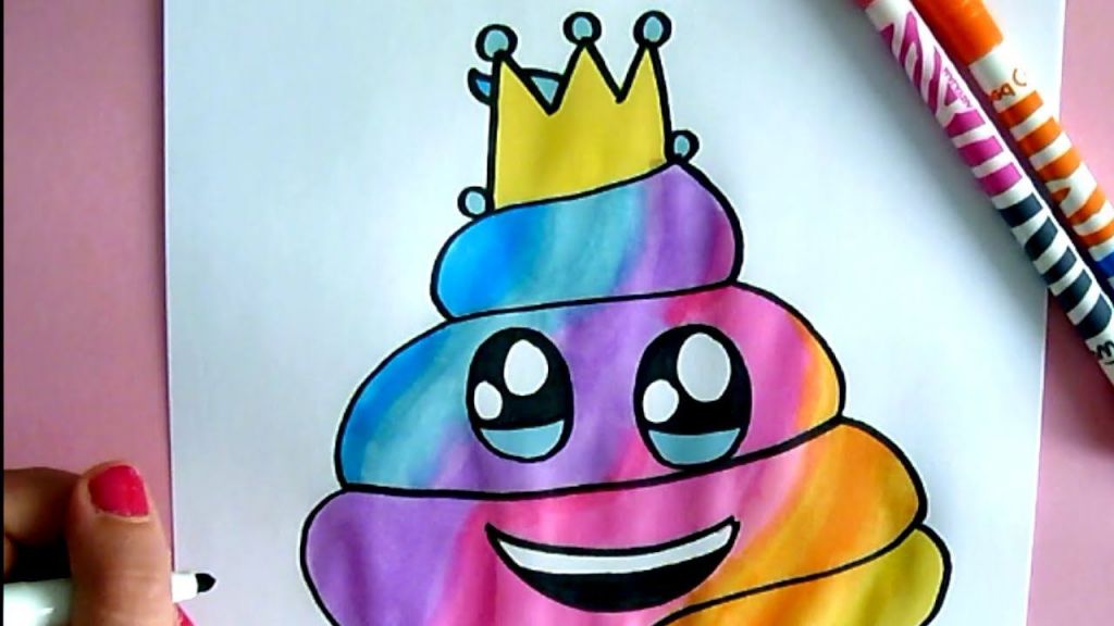 Dessin Emoji Licorne Nouveau Stock Ment Dessiner Un Emoji Le Roi Caca