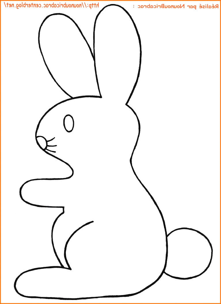 Dessin Facile De Lapin Beau Photos Apprendre Dessiner Un Lapin - Coloriage