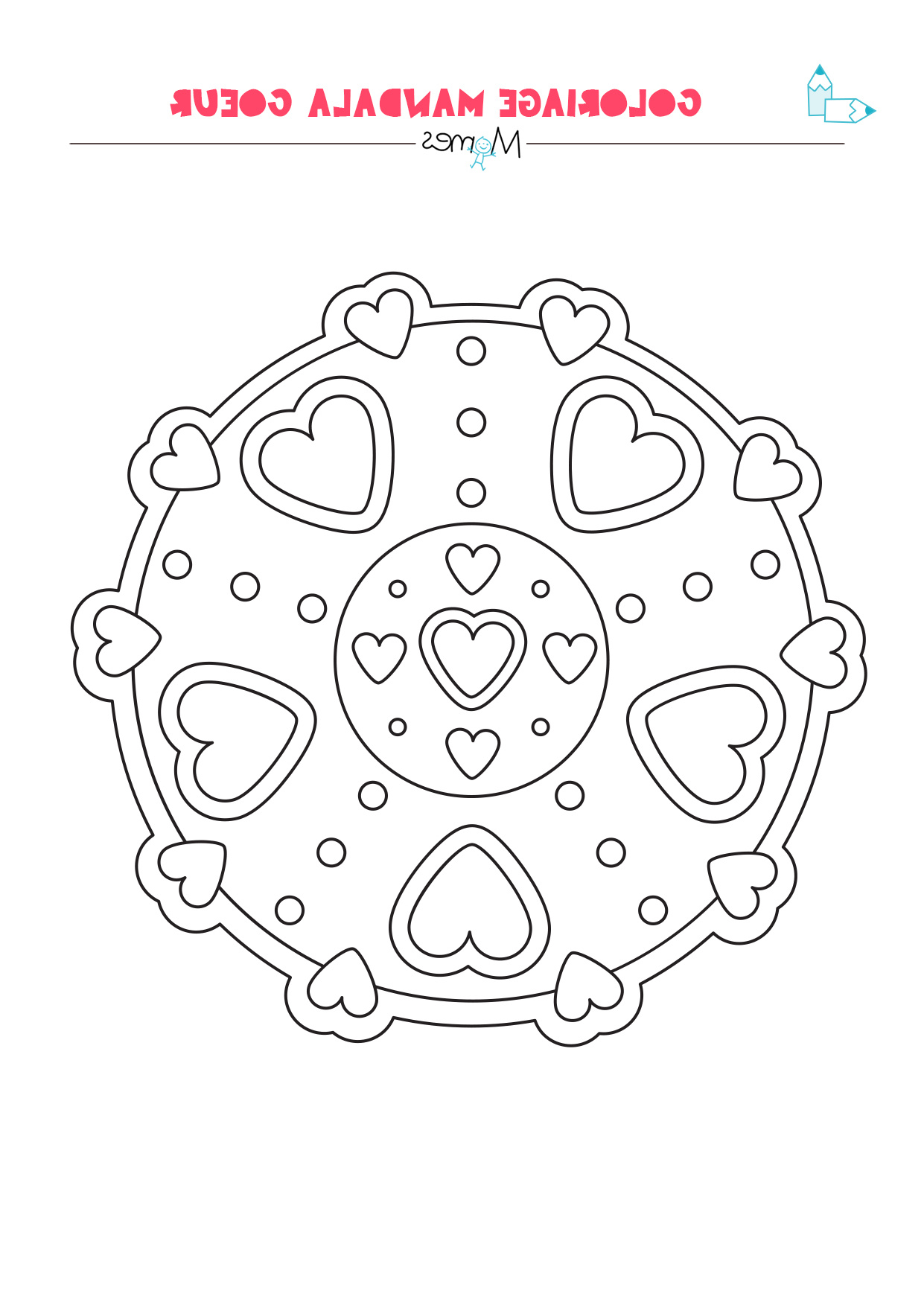 Dessin Facile Mandala Unique Photos Mandala Coeur à Colorier Facile Momes