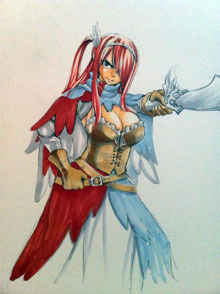 Dessin Fairy Tail Erza Cool Photos Kagemusha Summons Fairy